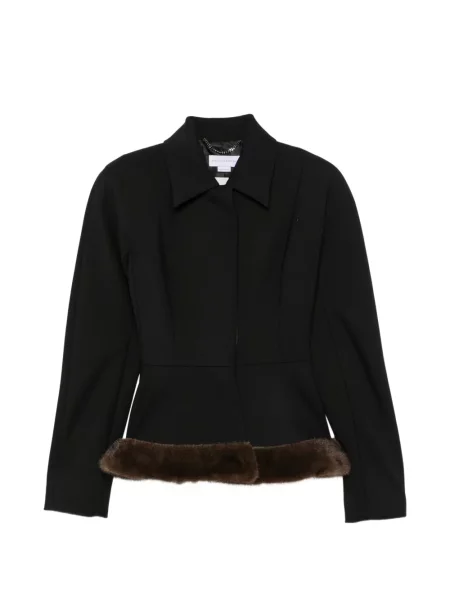 Cu centură geacă Stella Mccartney negru