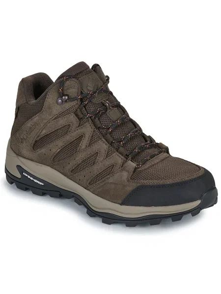 Pánske trekingové topánky Columbia Redmond IV Mid Wp cordovan/tangy orange oranžová