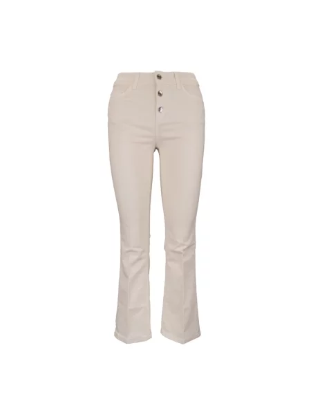 Jeansy Liu Jo dzwony beżowe