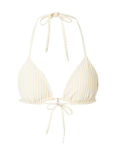 Abercrombie & Fitch Sutien costum de baie galben deschis alb