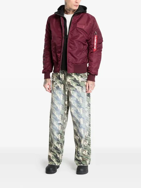 Geacă Alpha Industries cu broderie roșu