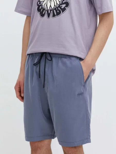 HUGO Pantaloni scurți | Relaxed fit albastru