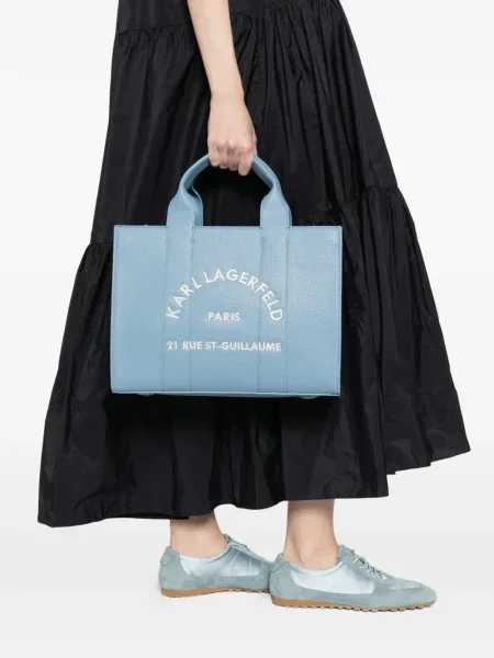 Torba Karl Lagerfeld s vezom plava