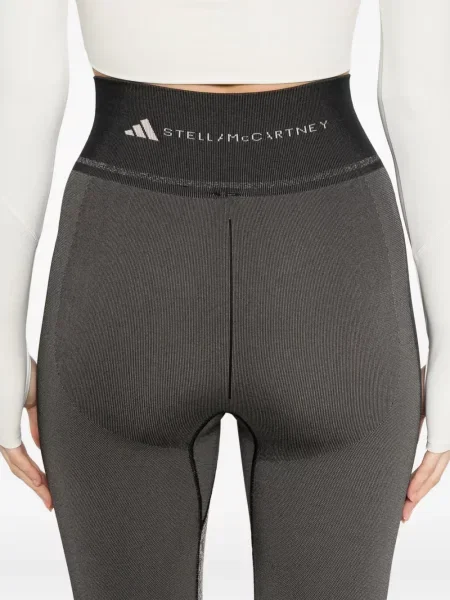 Панталон Adidas By Stella Mccartney с принт със змийски принт черно