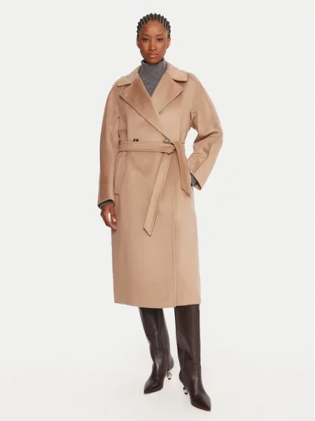 Weekend Max Mara Μάλλινο παλτό Resina μπεζ