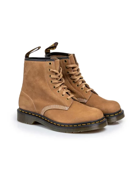 Botki Dr. Martens skórzane brązowe