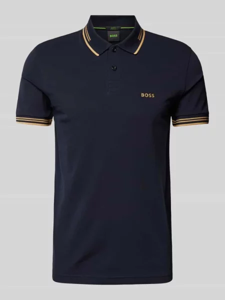 Koszulka polo o kroju slim fit z nadrukiem z logo model ‘Paul’ Boss Green