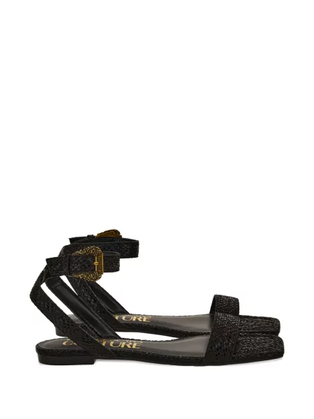 Sandale Versace Jeans Couture cu bretele negru