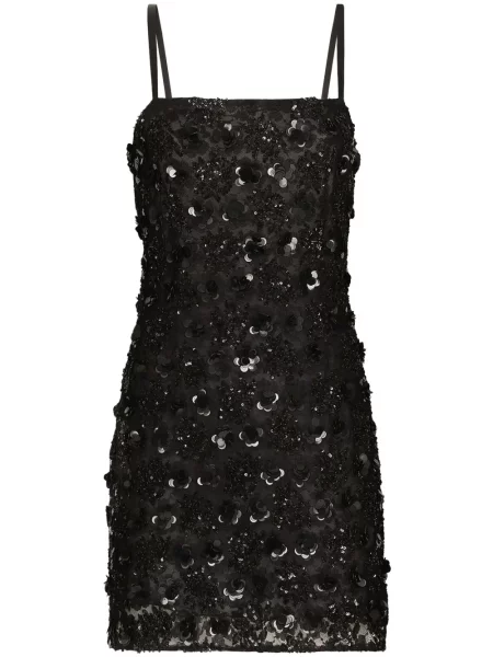 Rochie mini Dolce & Gabbana scurtă de costum negru