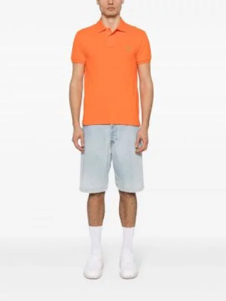 Kožne hlače Polo Ralph Lauren s vezicama s autogramom plava