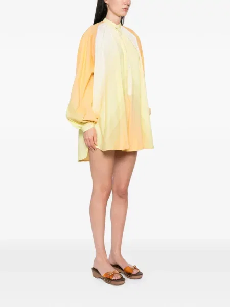 Dlouhé oblekové mini šaty Marrakshi Life žluté