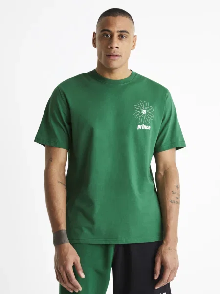 Tricou Celio cu mâneci scurte verde