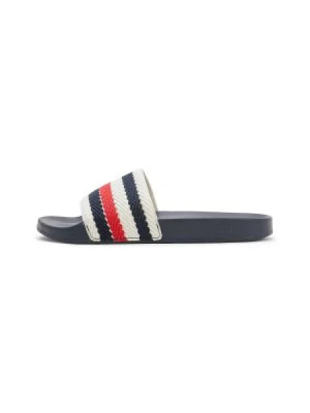 TOMMY HILFIGER Saboți albastru noapte / roșu alb