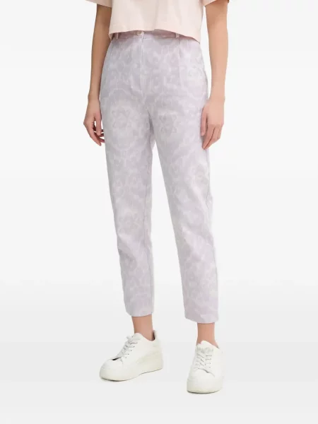 Spodnie La Petite Française żakardowe fioletowe