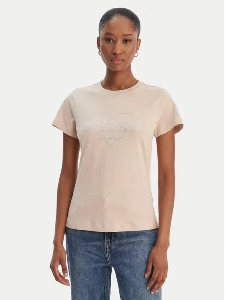 Guess T-Shirt beżowy