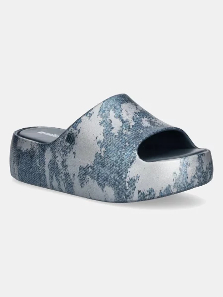 Чехли Melissa FREE PLATFORM SLIDE DENIM с платформа M синьо