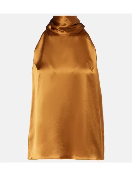 Satenski top Galvan ular vrat smeđa