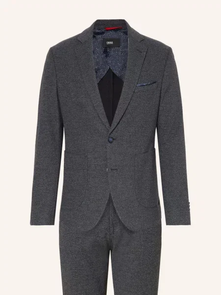 Cinque Jerseyový Oblek Cidue Extra Slim Fit tmavě modrá