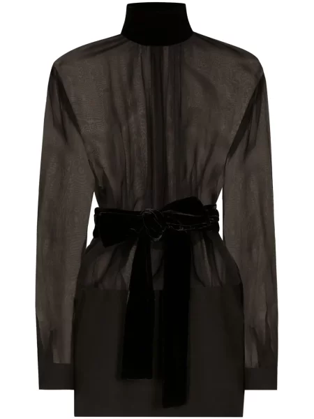 Rochie Dolce & Gabbana din crep de costum negru