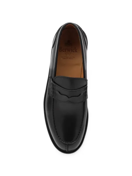 Pantofi loafer Berwick Shoes din piele negru