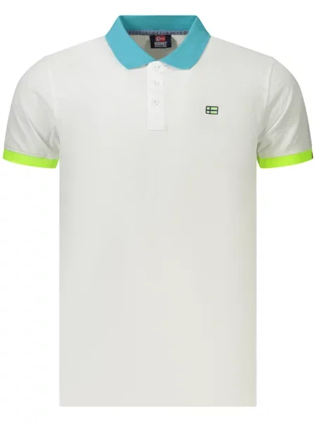 Tricou polo Norway 1963 alb