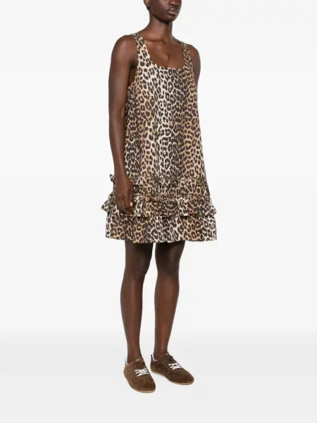 Rochie Ganni cu imagine cu model leopard