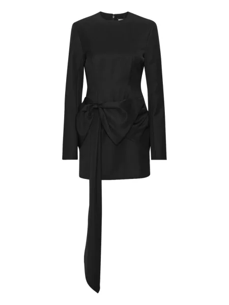 Rochie maxi Rotate Birger Christensen cu funde lungă de costum negru