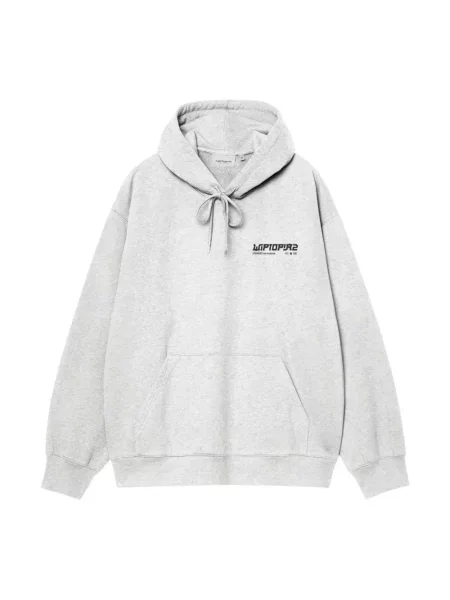 Bluza z kapturem Carhartt Wip z kapturem szara