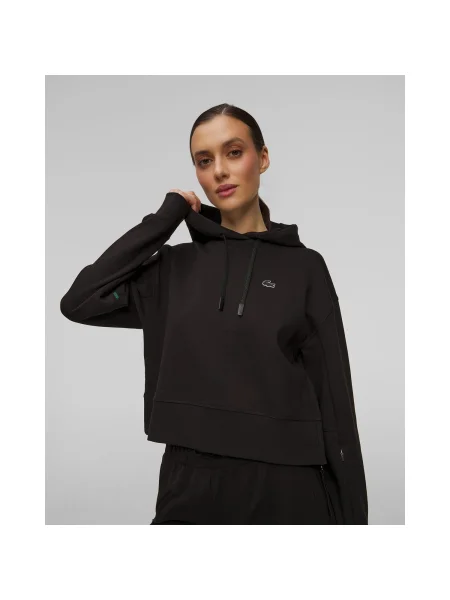 Hanorac Cu Glugă Pentru Femei Lacoste negru