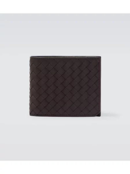 Portofel Bottega Veneta din piele maro