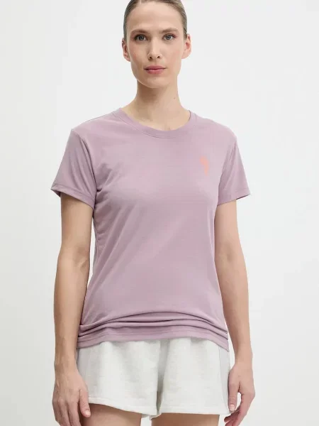 Helly Hansen t-shirt SKOG fioletowy