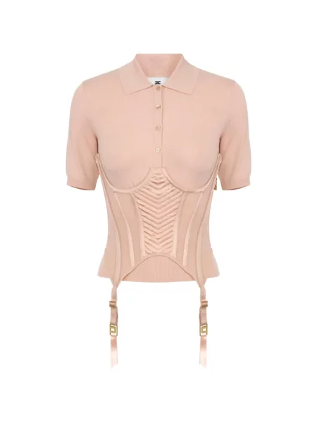 Tricou polo Elisabetta Franchi tricotate