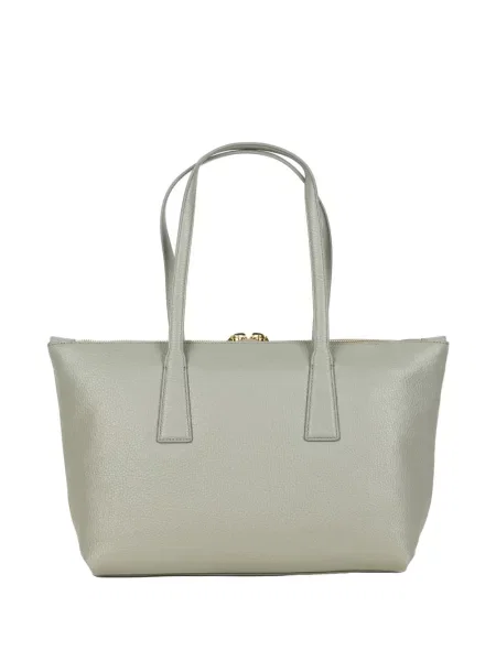 Geantă shopper Furla din piele gri