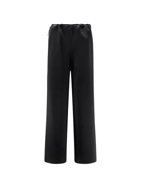 Pantaloni Tonywack din satin cu cordon negru