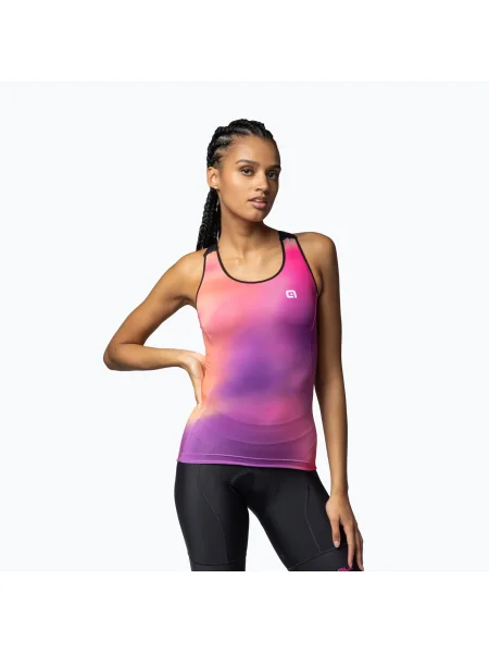 Tricou de ciclism pentru femei Alé Aurora TT roz