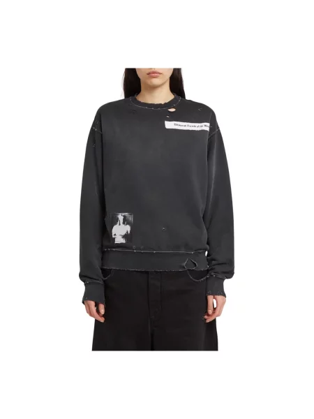 Bluza Ann Demeulemeester z naszywkami czarna