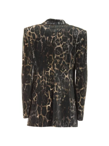 Sacou Just Cavalli cu imagine cu model leopard maro