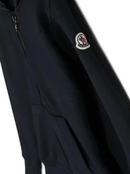 Bluza z kapturem dziecięca Moncler Enfant niebieska