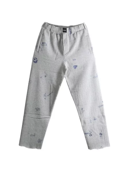 Pantaloni Vetements cu imagine alergare gri