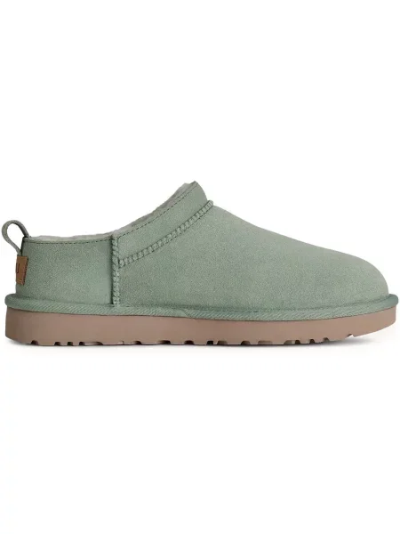 UGG papuci din piele întoarsă W Classic Micro verde