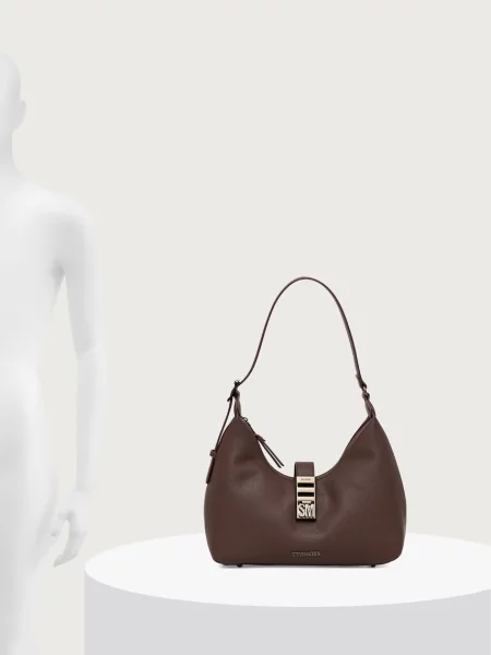 Кожаная сумка хобо Steve Madden