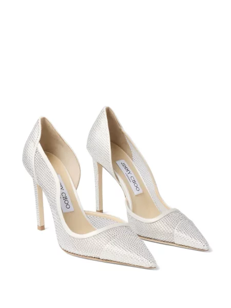 Pantofi cu toc Jimmy Choo alb