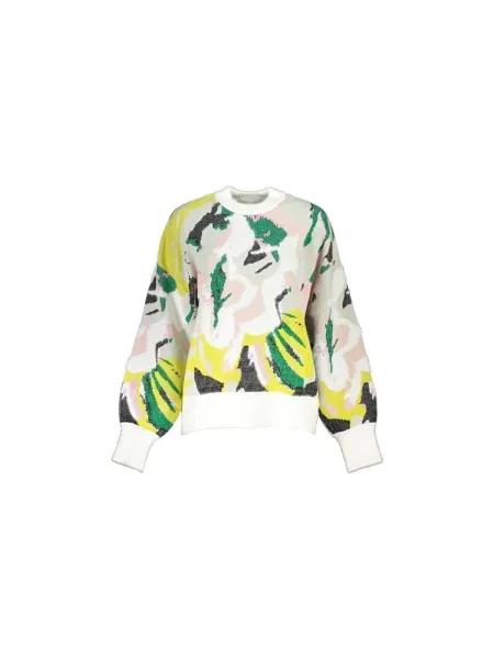 Pulover Desigual alb