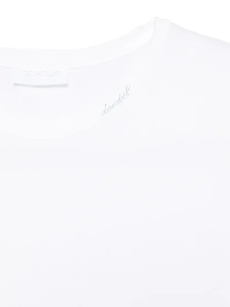 Tricou Dondup cu broderie alb