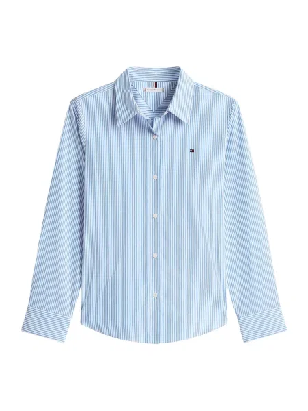 Koszula Tommy Hilfiger popelinowa niebieska