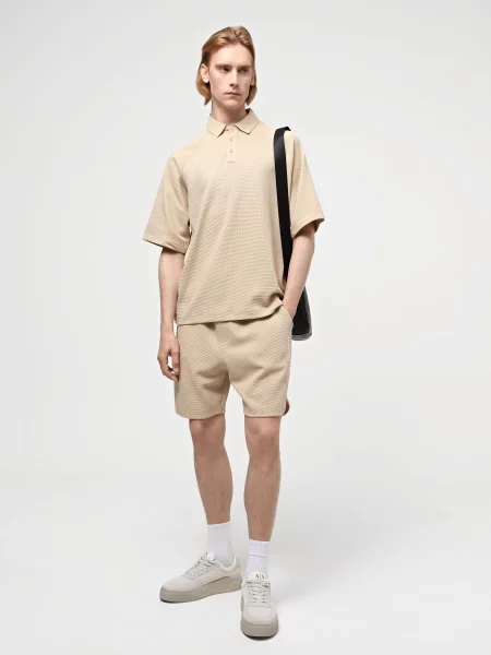 Повседневные шорты Armani Exchange бежевые