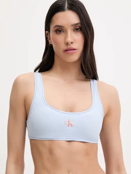 Calvin Klein plavková podprsenka modrá