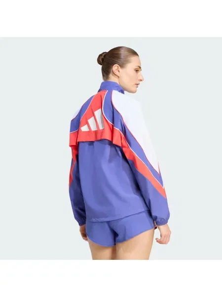 Běžecká bunda Adidas modrá