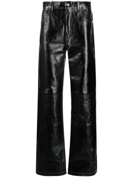 Pantaloni Marine Serre din piele negru