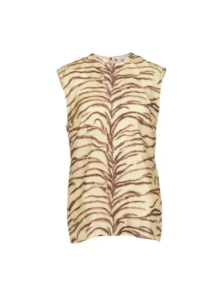 Top Stella Mccartney z nadrukiem beżowy